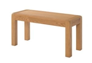 Avon oak 104cm medium dining table bench DAV042