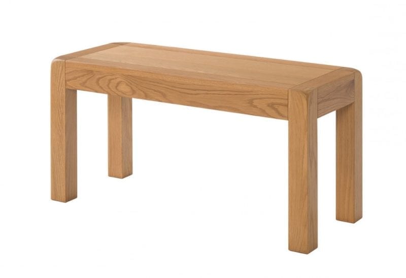 Avon oak 90cm small dining table bench DAV041