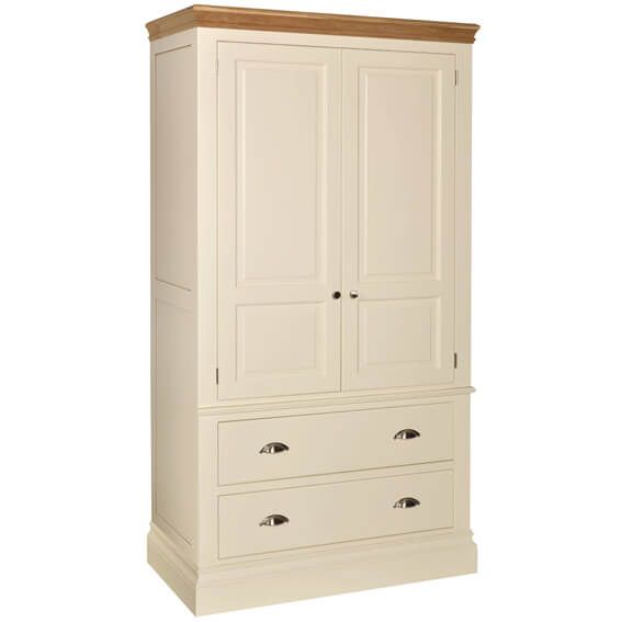 Lundy Painted 2 drawer wardrobe
