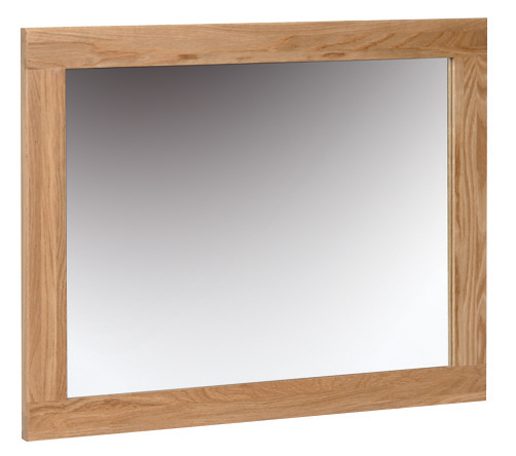 Norwich Oak Wall Mirror 75cm x 60cm. Shaker style clean lines. square oak frame. NNM20