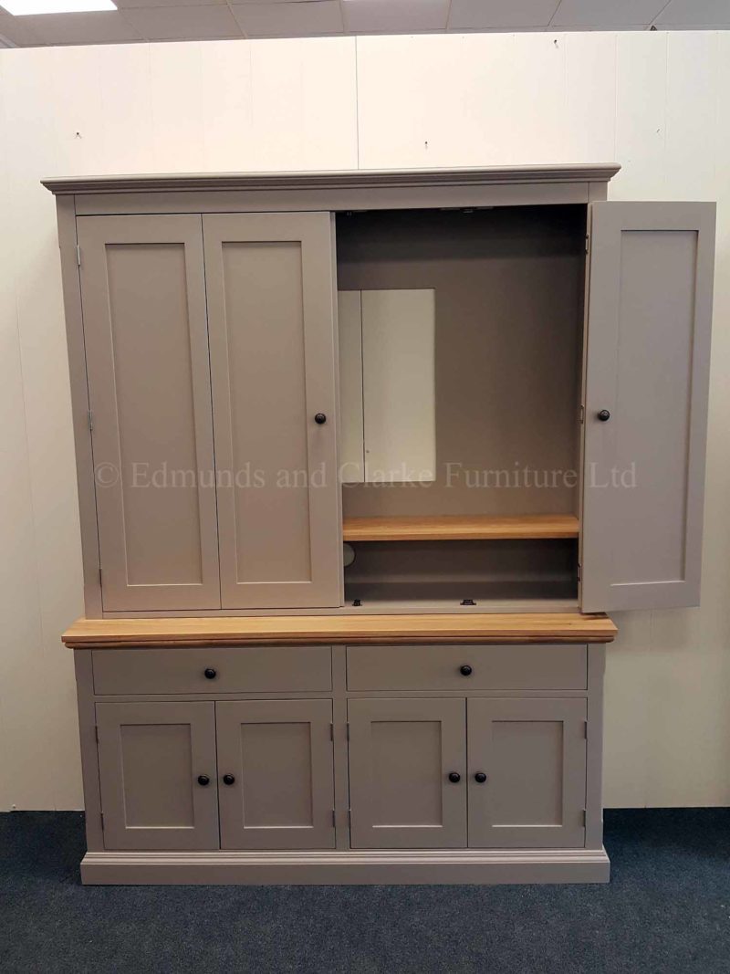 Edmunds painted media television cupboard available in a range of colours