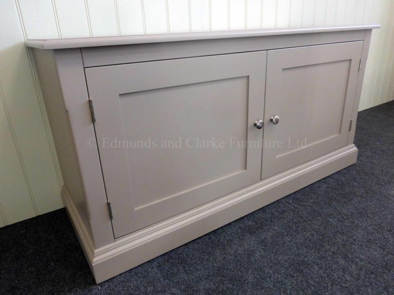 Painted long low two door cupboard, choice of paint colours available
