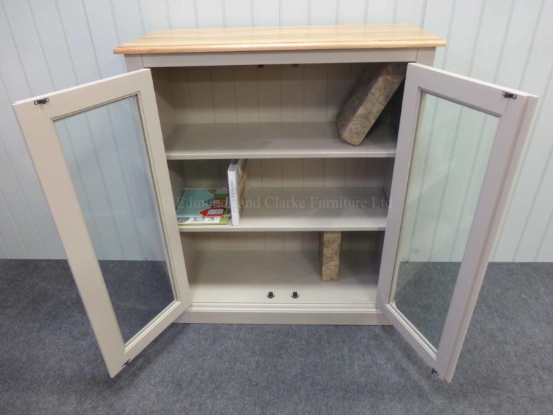 Two door glazed bookcase, painted in a choice of paint colours