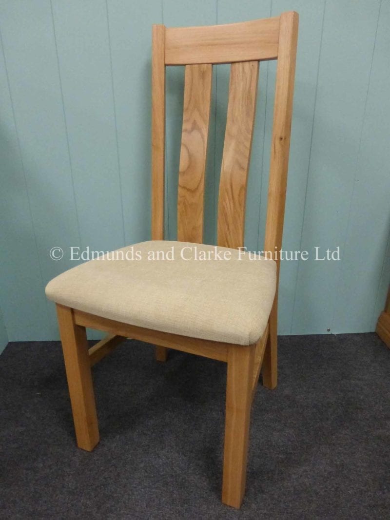 harris oak dining chair with fabric seat options