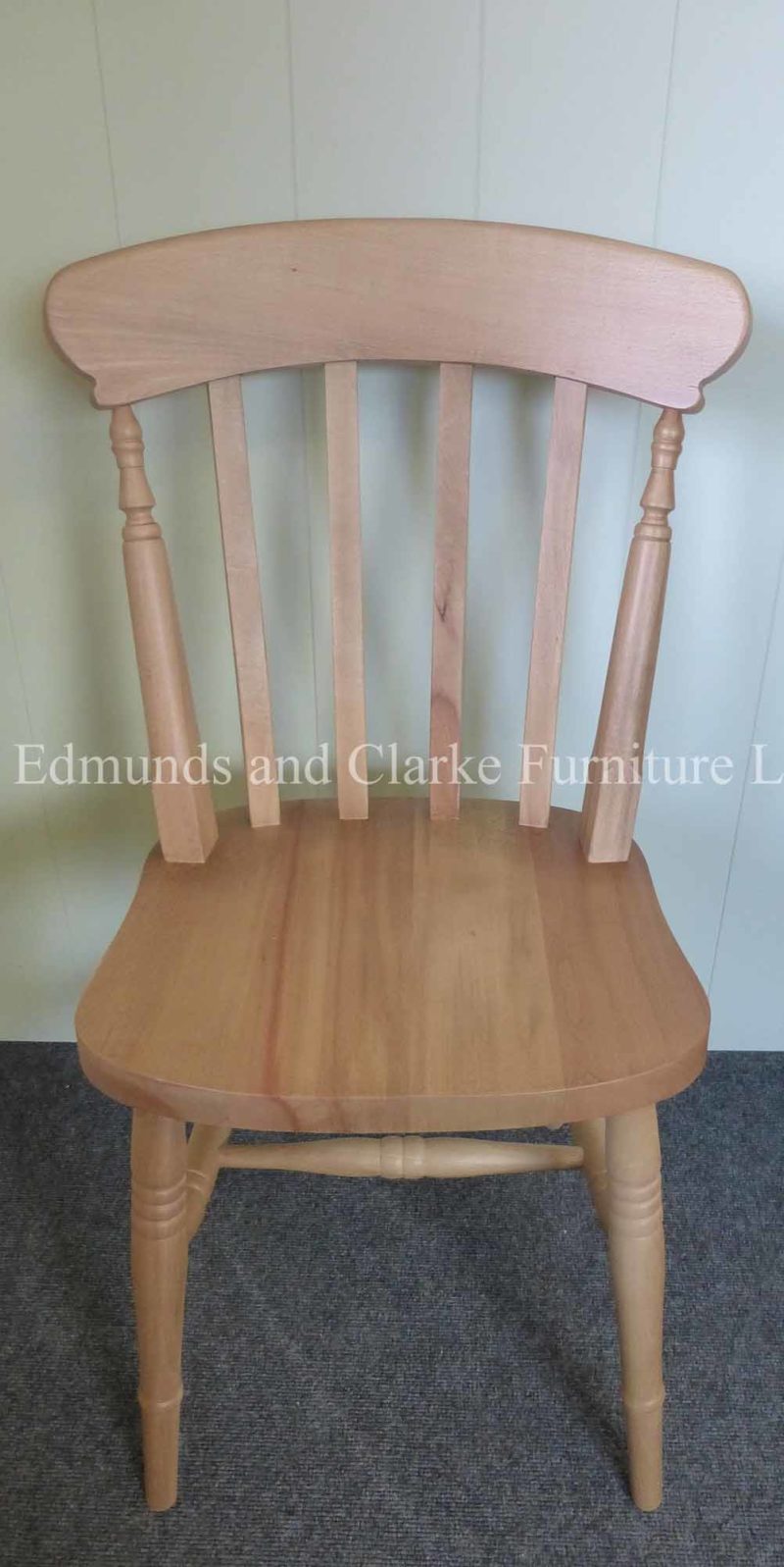 High back farmhouse slat chair