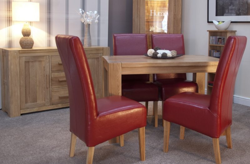 Newmarket square edge small dinning table square legs