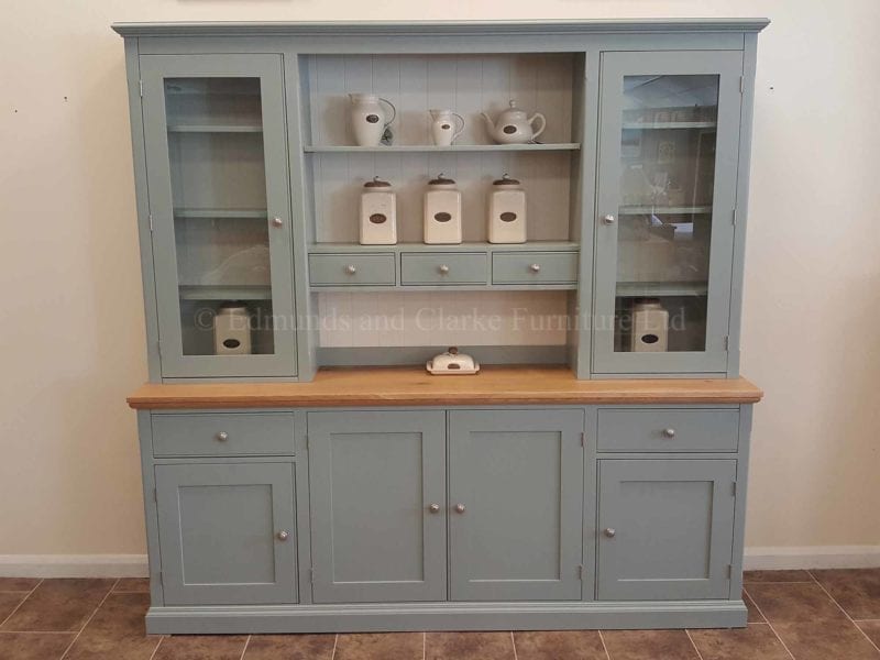 7ft kitchen dresser painted with solid oak top