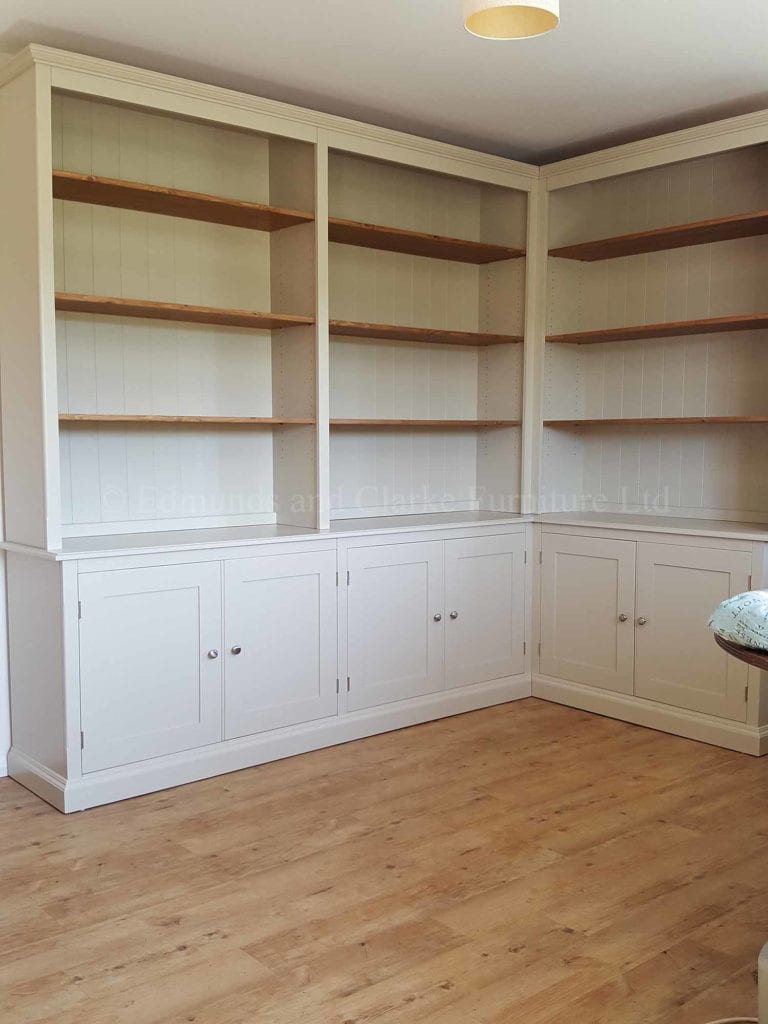 Edmunds Painted Corner Library Bookcase | Edmunds & Clarke Furniture