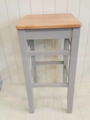 High clarke stool painted with oak seat. available in 10 colours. great for breakfast bars or kitchen islands