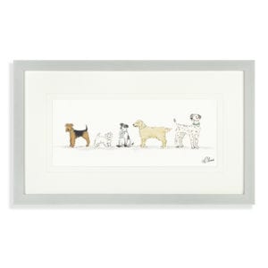 AF3712 Art Marketing Wags and Bows Picture Framed Artwork