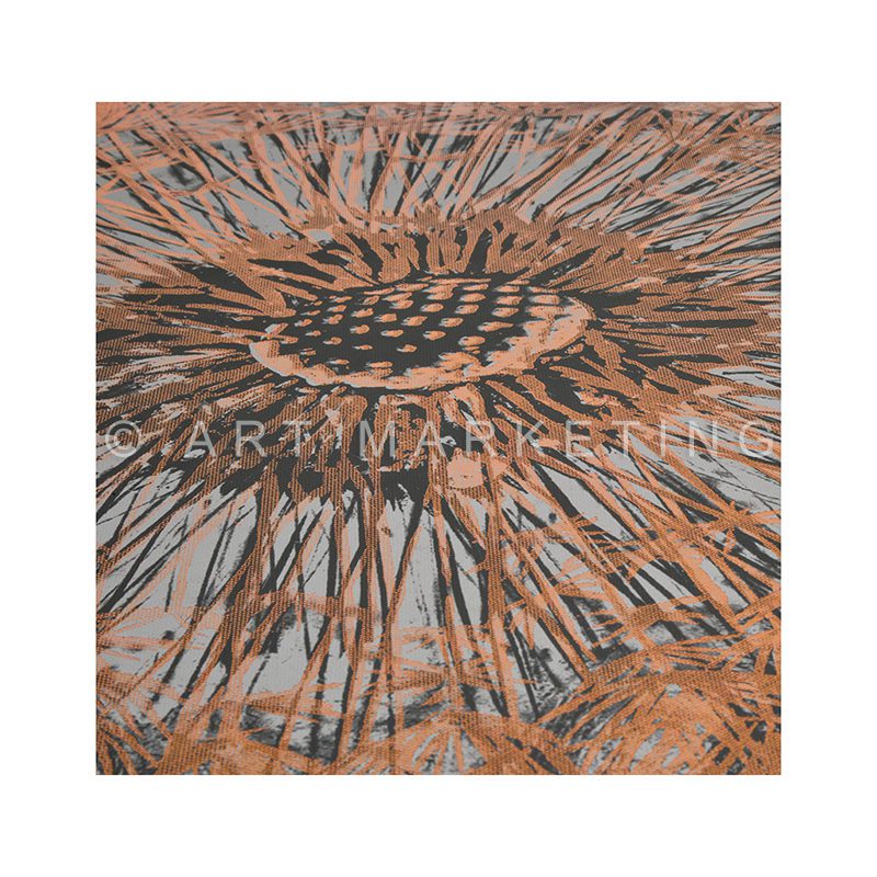 AC1367 copper dandelion canvas