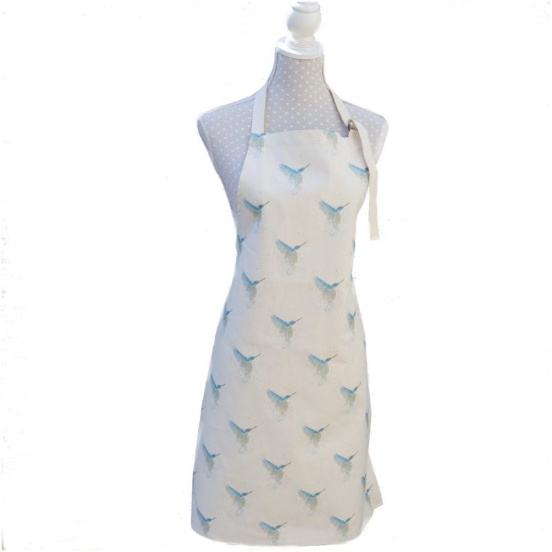 Bella Art kingfisher apron by lucy dawson