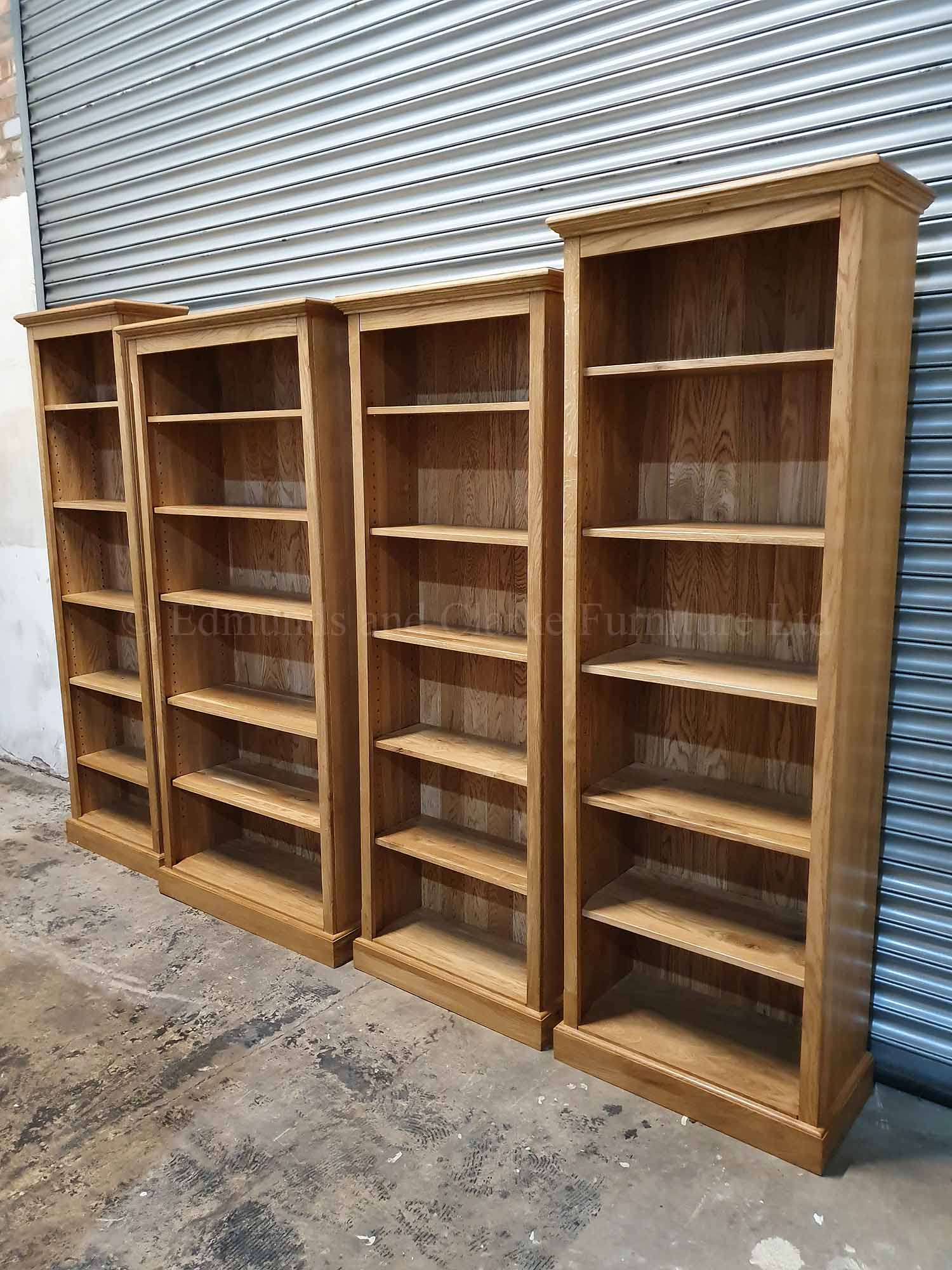 Bespoke Solid Oak Bookcases - Many Sizes | Edmunds & Clarke Furniture