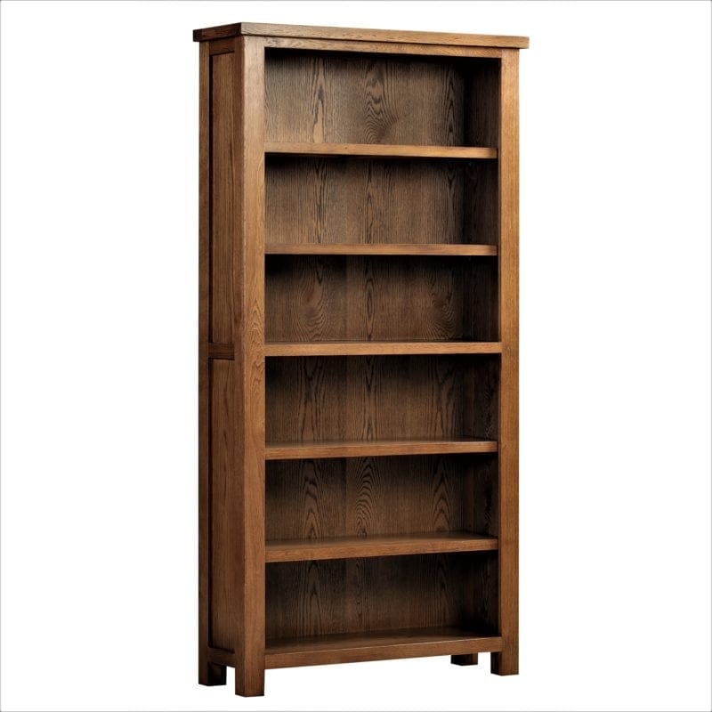 DOR063R Dorset rustic oak 6ft bookcase