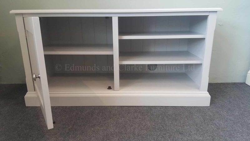 Painted grey Television entertainment stand