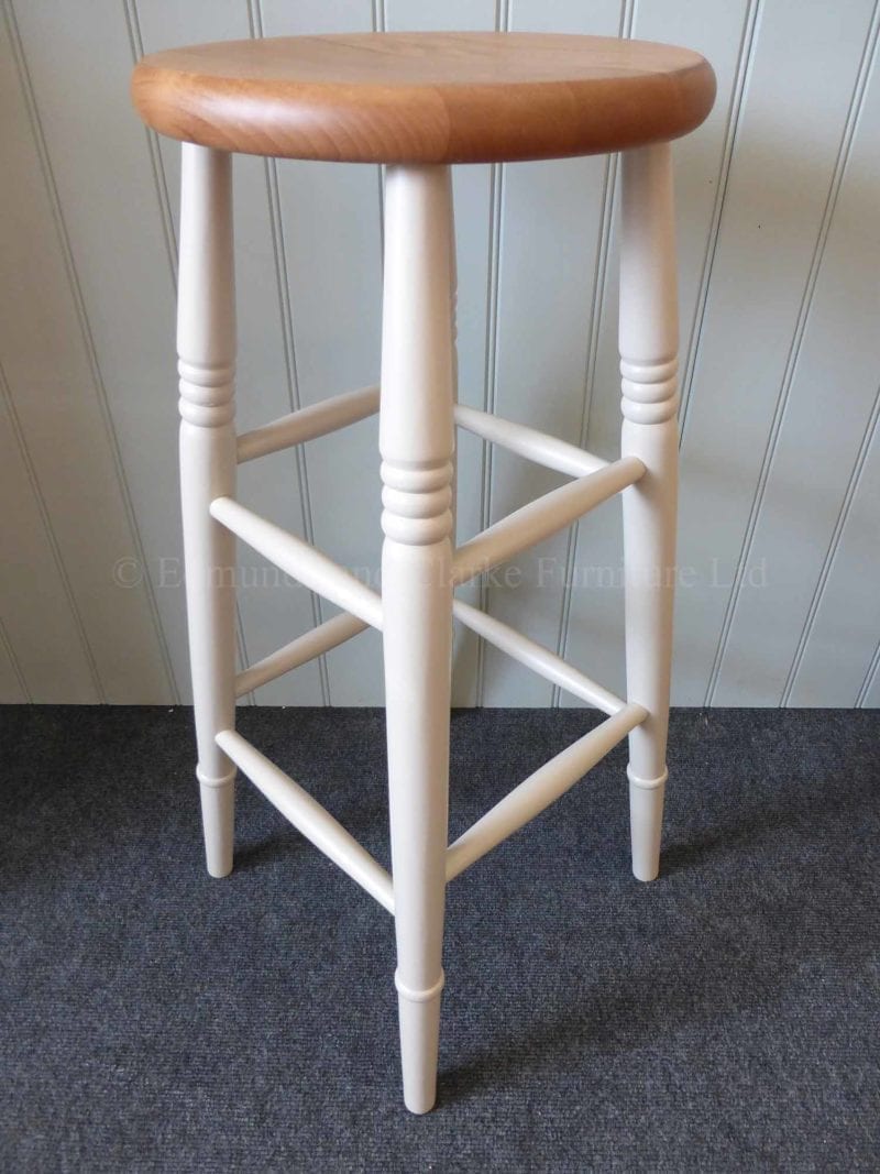 High farmhouse painted stool