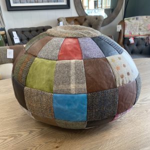 Patchwork Beach Ball Bean Bag. Edmunds Clarke Furniture