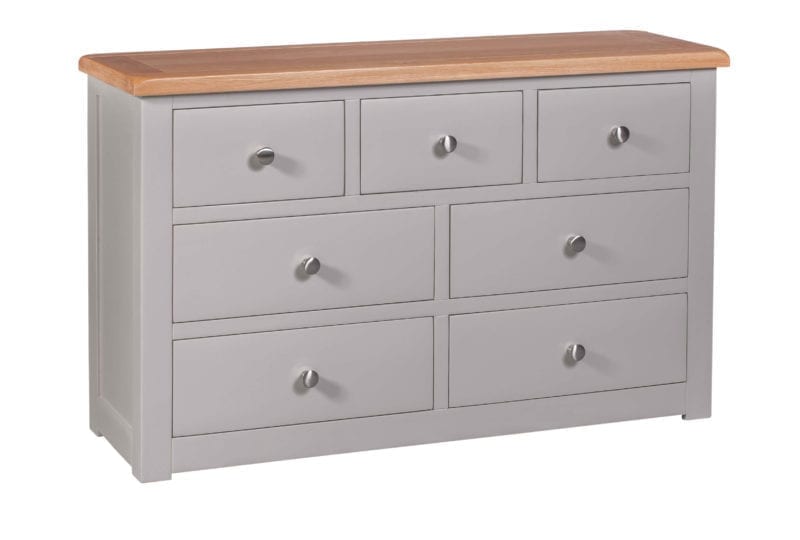 DIA7CH Diamond painted 7 drawer multi chest