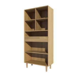 Scandic Oak Large Bookcase