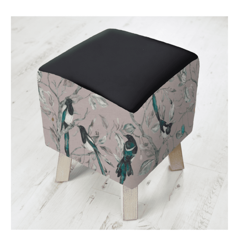 FS200023 voyage maison COLLECTOR BLUSH TOBY FOOTSTOOL