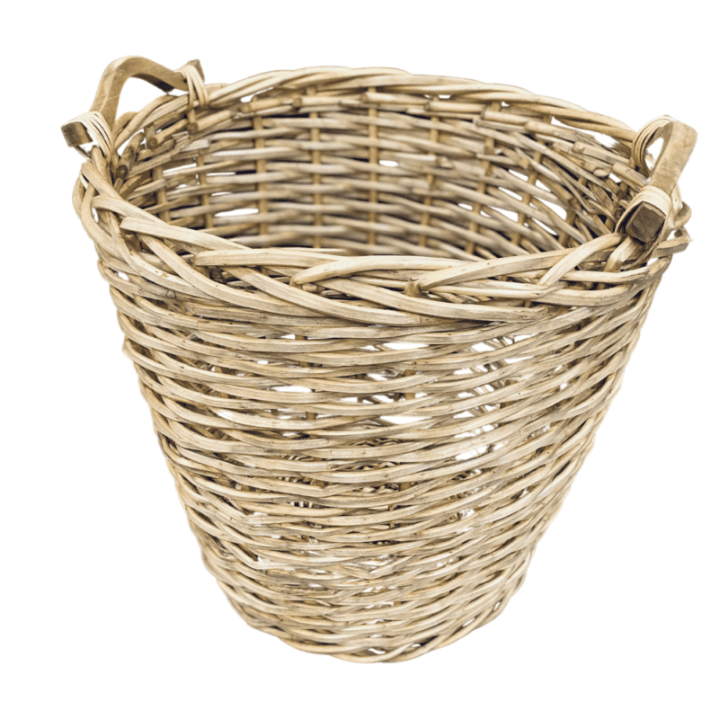 Large willow basket with handles