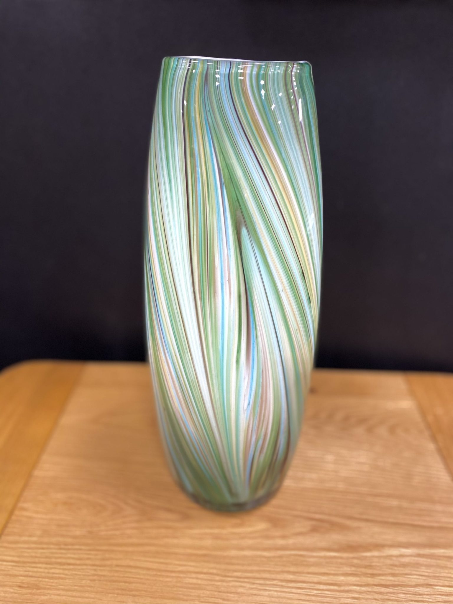 Waves of Green - Tall Vase - Edmunds and Clarke Furniture