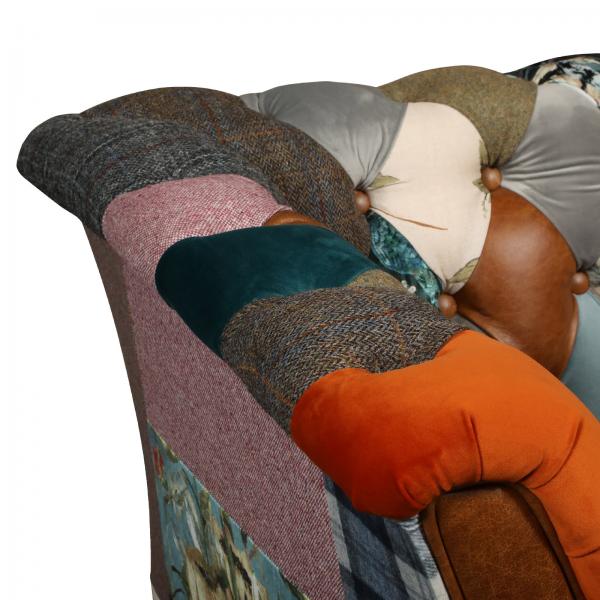 Rutland patchworkd sofa 3 seater V3