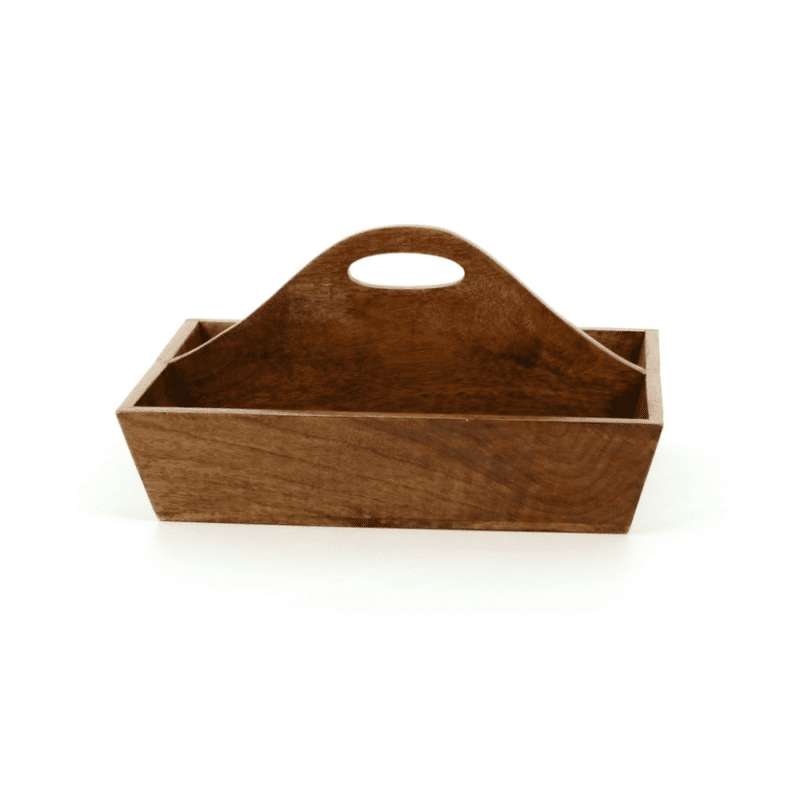 Country Kitchen Cutlery tray with handle V1