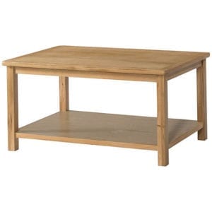 BFO042 Burford oak coffee table with shelf