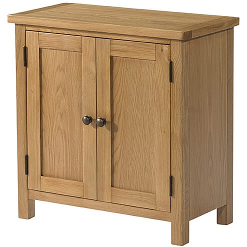 BFO049 Burford oak 2 door cabinet