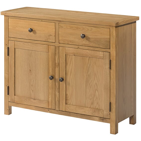BFO051 Burford oak 2 drawer sideboard