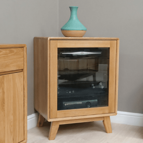 Nordic oak hifi unit