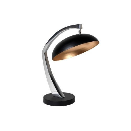 OLP011 Black adjustable desk lamp with marble base