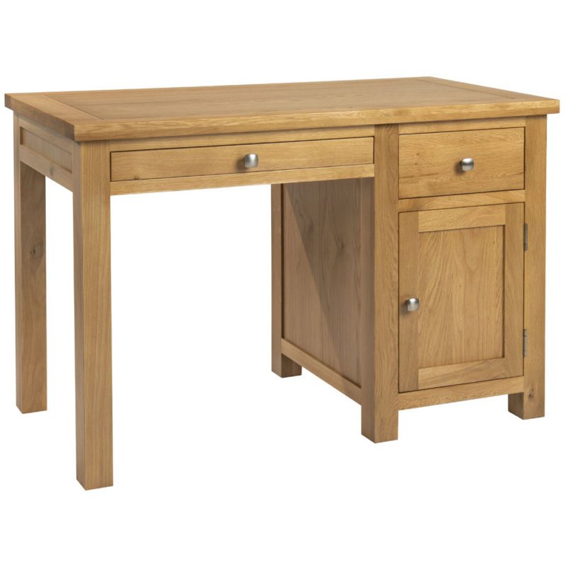 DOR124 Dorset oak single ped desk