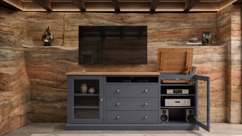 Bespoke Hi Fi TV unit sideboard home page image