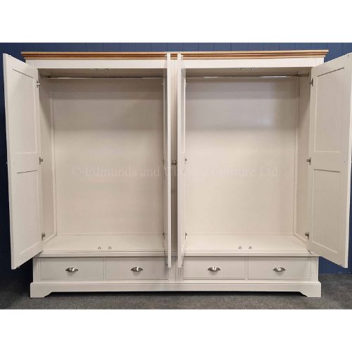 Clarke quad wardrobe open