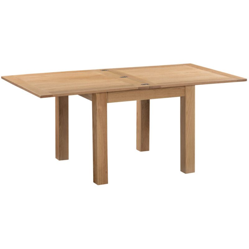 DOR142 Dorset oak flip top table open