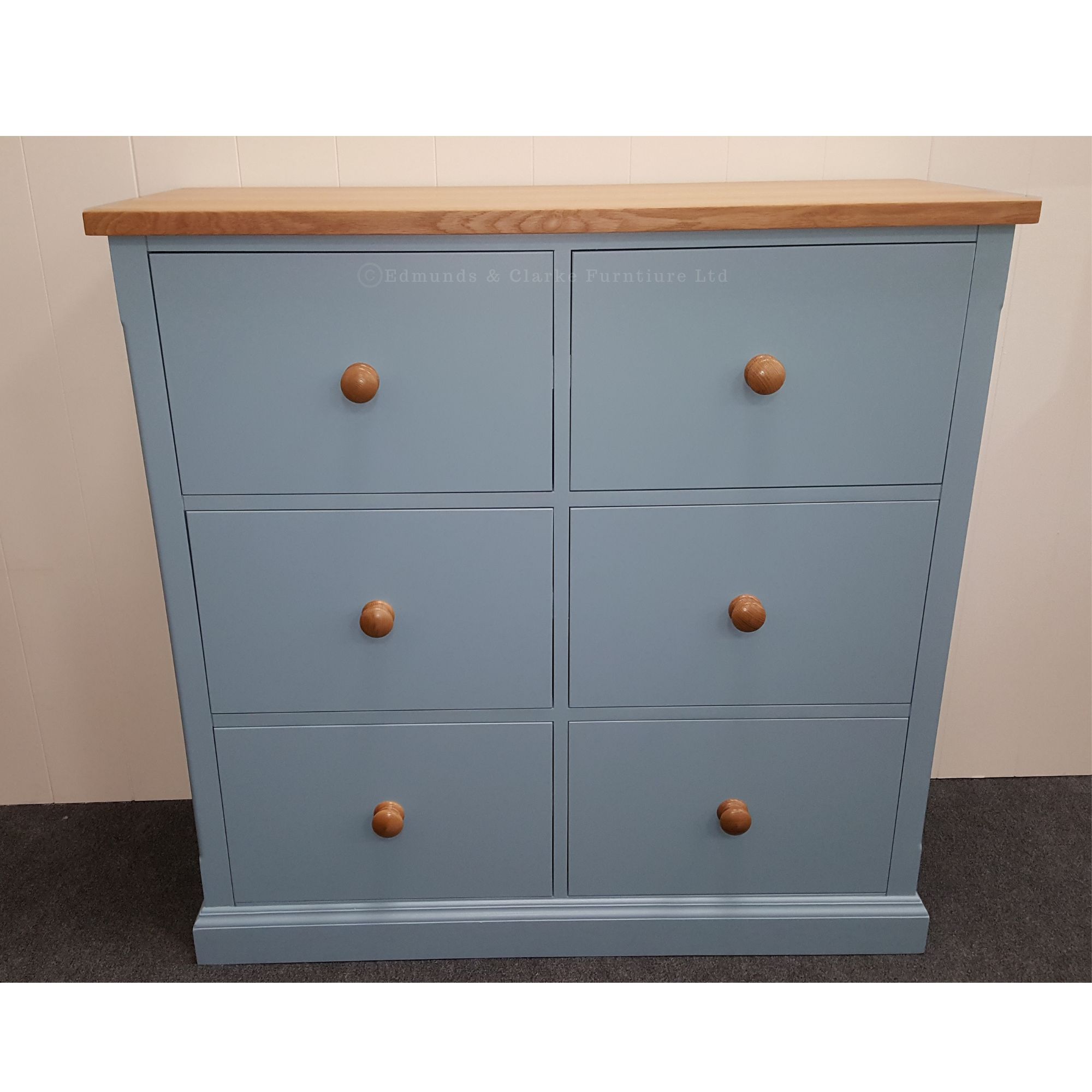 EDMFCW6 Edmunds WIDE 6 drawer filing cabinet. Edmunds & Clarke Furniture