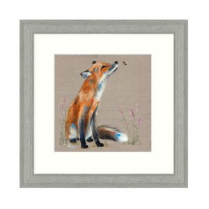 The fox and the bee framed art. Edmunds & Clarke Furniture