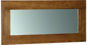 Sudbury rustic oak wall mirror 130cm x 60cm wall mirror. Edmunds & Clarke Furniture