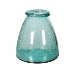 Small Sea Green Recycled Round Top Vase at Edmunds & Clarke Furniture