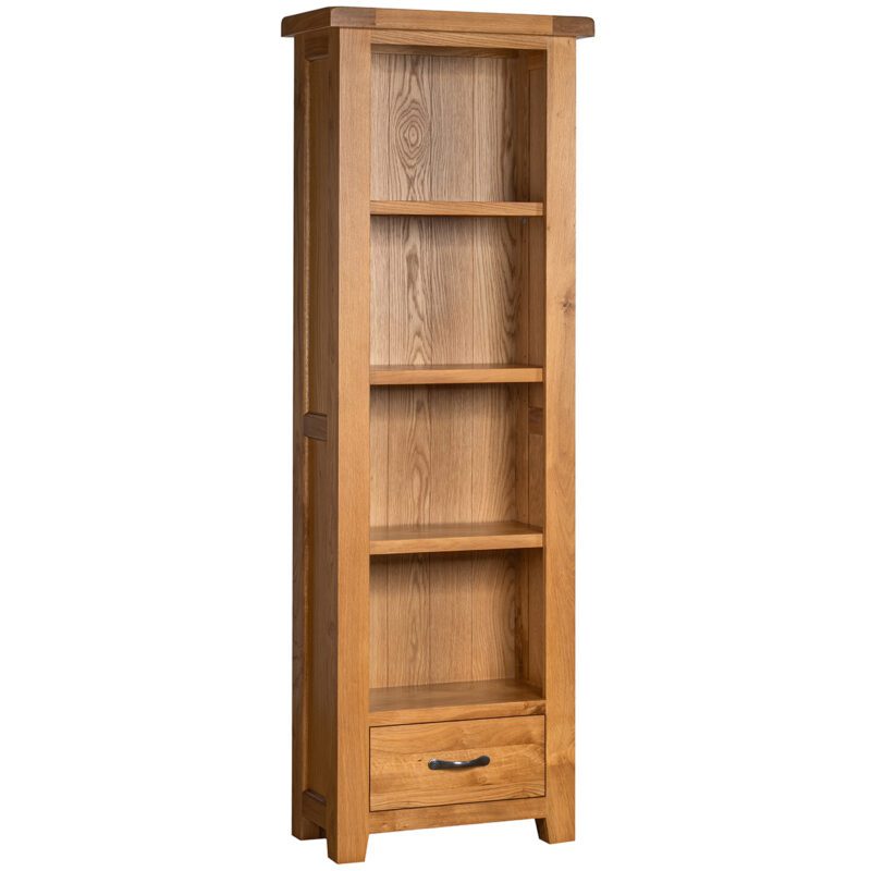 Somerset oak Narrow tall bookcase