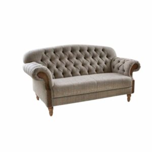 Haworth Sofa, Hunting lodge Harris Tweed fabric. Edmunds & Clarke furniture
