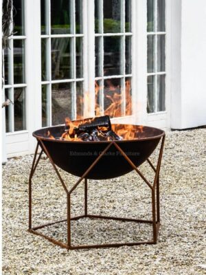 OBFR70 Outdoor Buckingham Firebowl RUST Outdoor image. Edmunds & Clarke Furniture