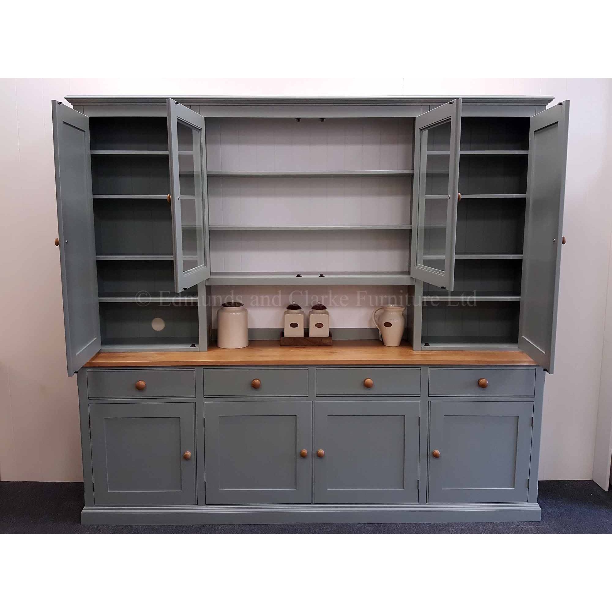 EDMSTDR8 Edmunds storage dresser 244cm 8ft, doors open Edmunds & Clarke Furniture