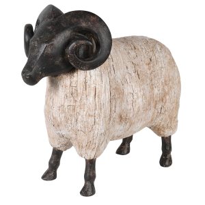 QHU346 Standing Ram carving. Edmunds & Clarke furniture
