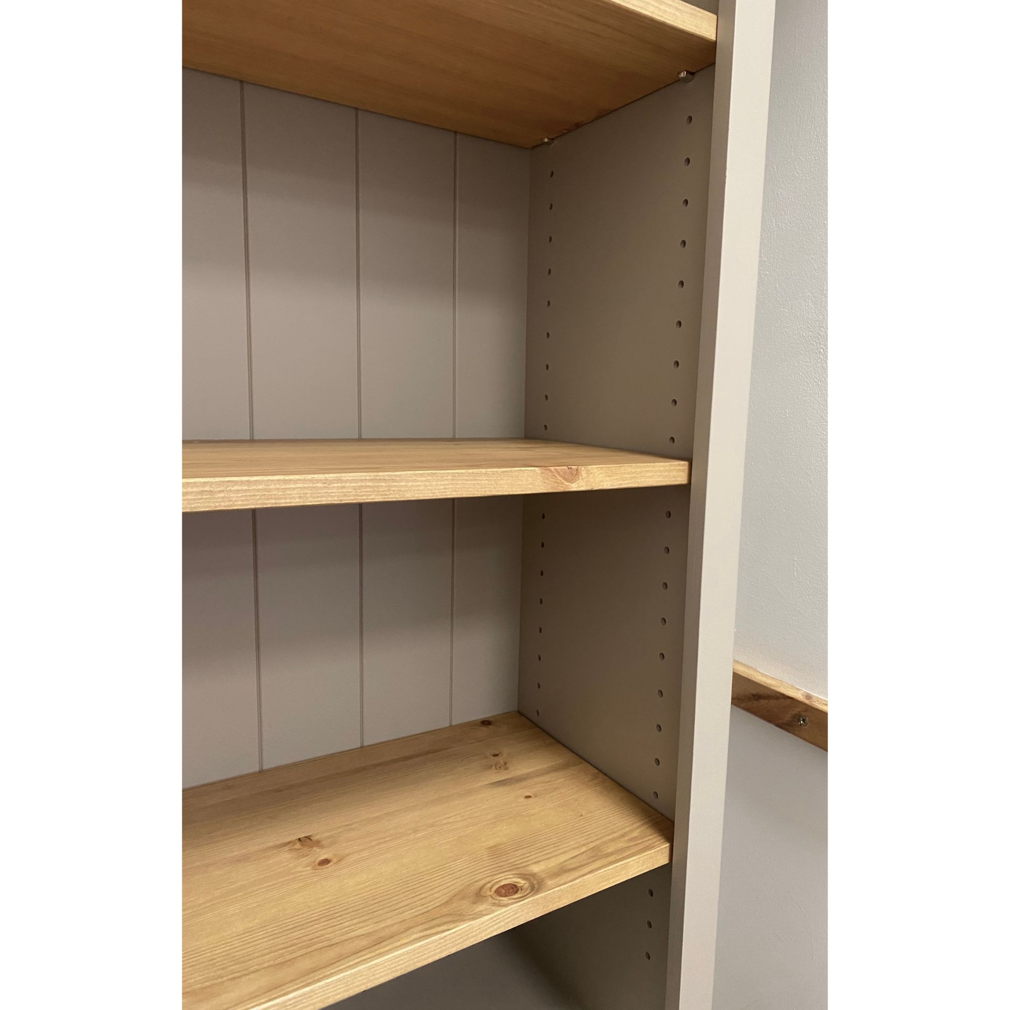 Edmunds 2 Door library bookcase pine shelves