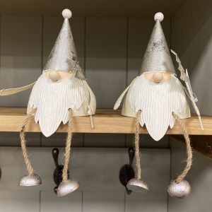 Large white sitting santa gonk. Edmunds & Clarke Furniture