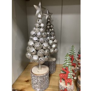 Silver Bell Tree Christmas decoration. Edmunds & Clarke Furniture