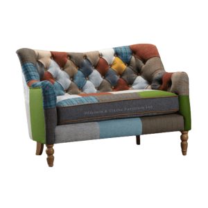 Alsace Petit Patchwork Sofa no background Carlton furniture